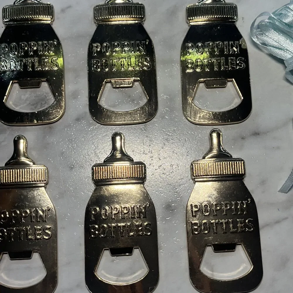 Baby Bottle Openers for Baby Shower Party Favors, Gifts keepsake, boys 24 piece